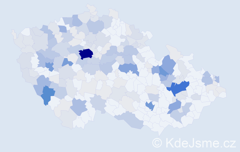 Příjmení: 'Koppová', počet výskytů 635 v celé ČR