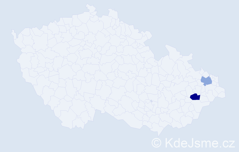 Příjmení: 'Sklusal', počet výskytů 2 v celé ČR