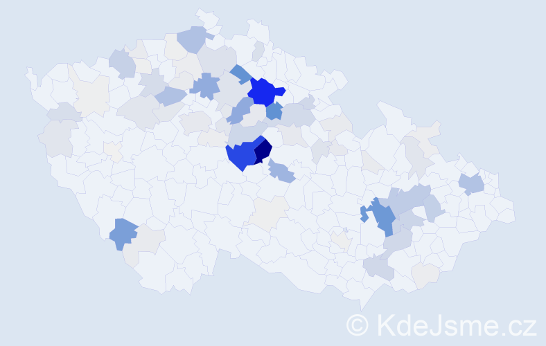 Příjmení: 'Čurejová', počet výskytů 465 v celé ČR