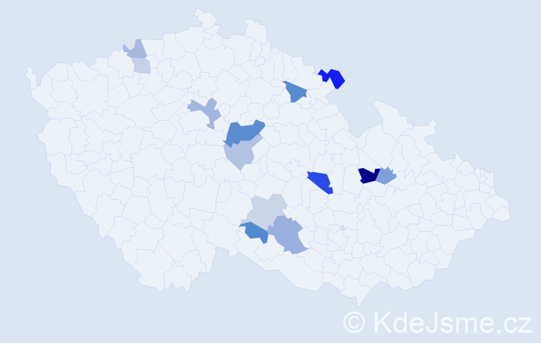 Příjmení: 'Brosová', počet výskytů 24 v celé ČR