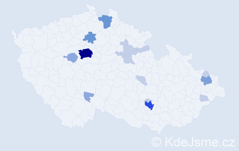 Příjmení: 'Goldstein', počet výskytů 41 v celé ČR