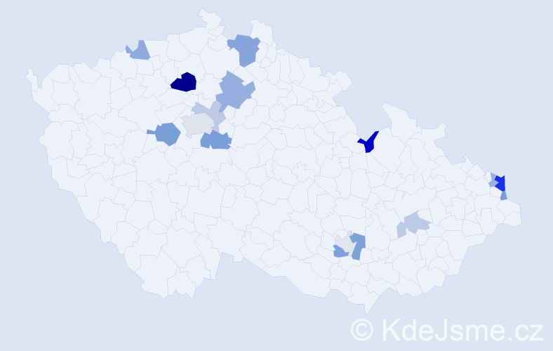 Příjmení: 'Kozlowski', počet výskytů 31 v celé ČR