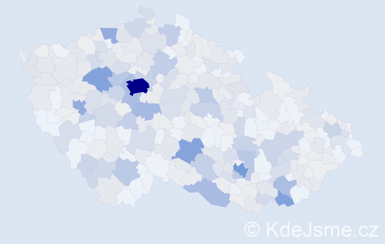 Příjmení: 'Vyskočil', počet výskytů 1651 v celé ČR