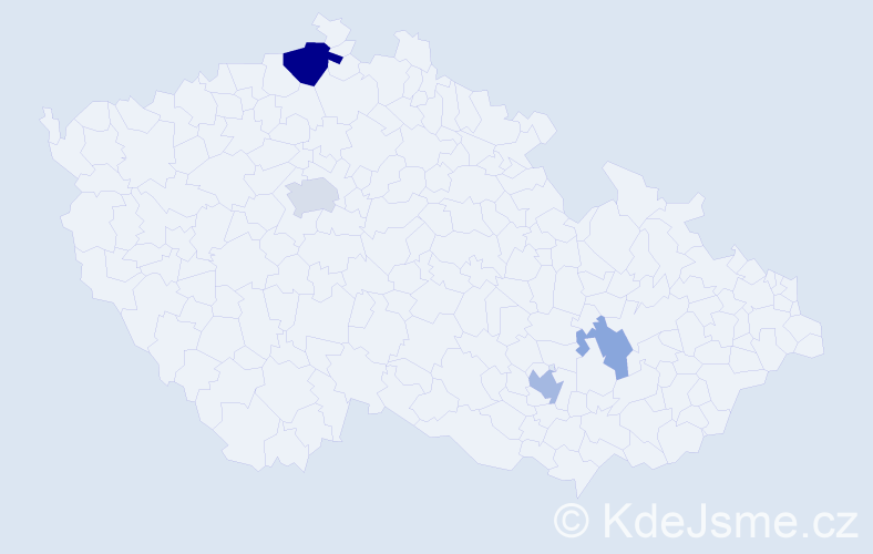 Příjmení: 'Uhryn', počet výskytů 9 v celé ČR
