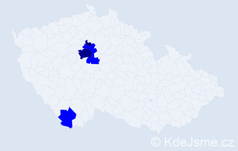 Příjmení: 'Skerl', počet výskytů 7 v celé ČR
