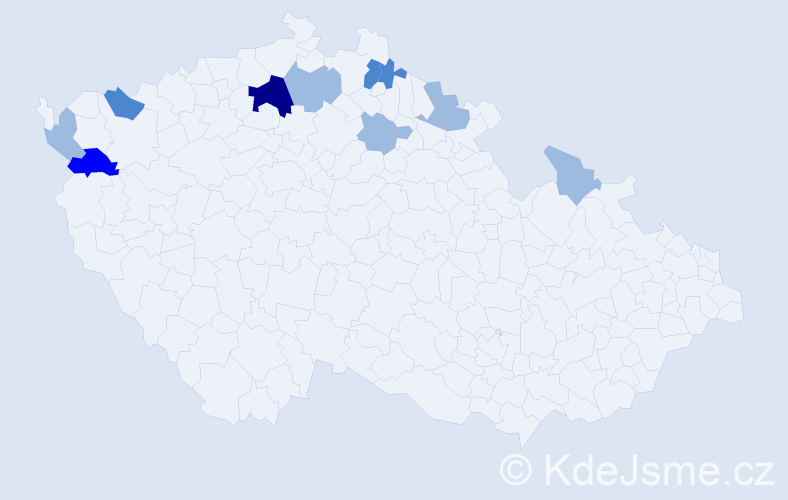 Příjmení: 'Aichlerová', počet výskytů 18 v celé ČR
