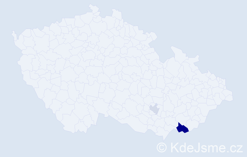 Příjmení: 'Ljasovská', počet výskytů 4 v celé ČR