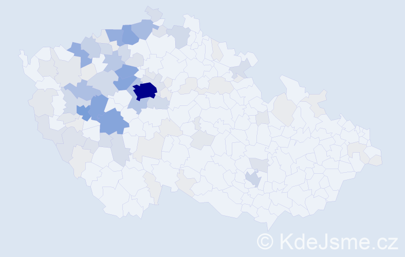 Příjmení: 'Bernášek', počet výskytů 384 v celé ČR