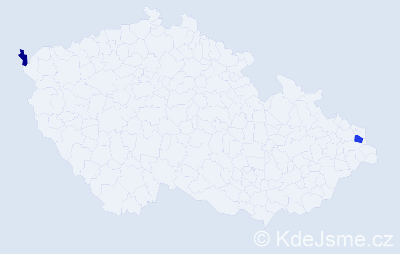 Příjmení: 'Melaničová', počet výskytů 4 v celé ČR