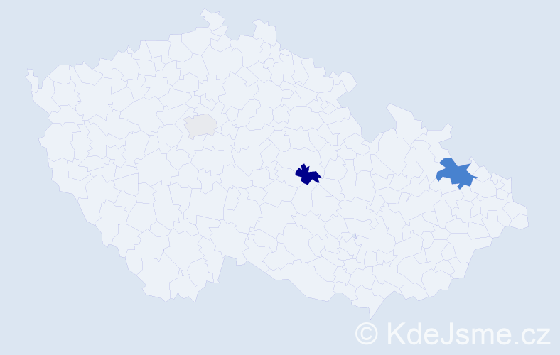 Příjmení: 'Műcksteinová', počet výskytů 7 v celé ČR