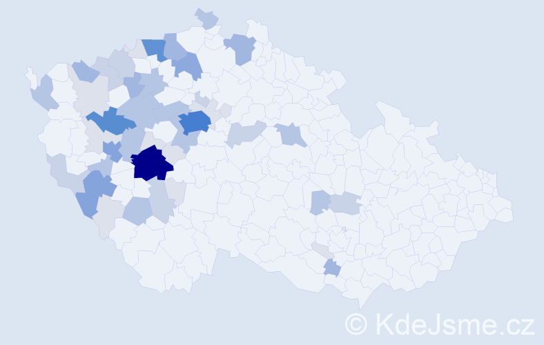 Příjmení: 'Romová', počet výskytů 153 v celé ČR