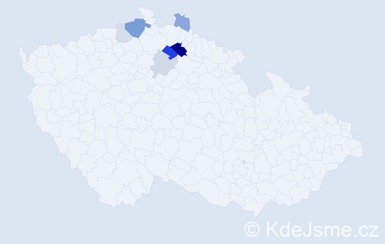 Příjmení: 'Nayperk', počet výskytů 15 v celé ČR