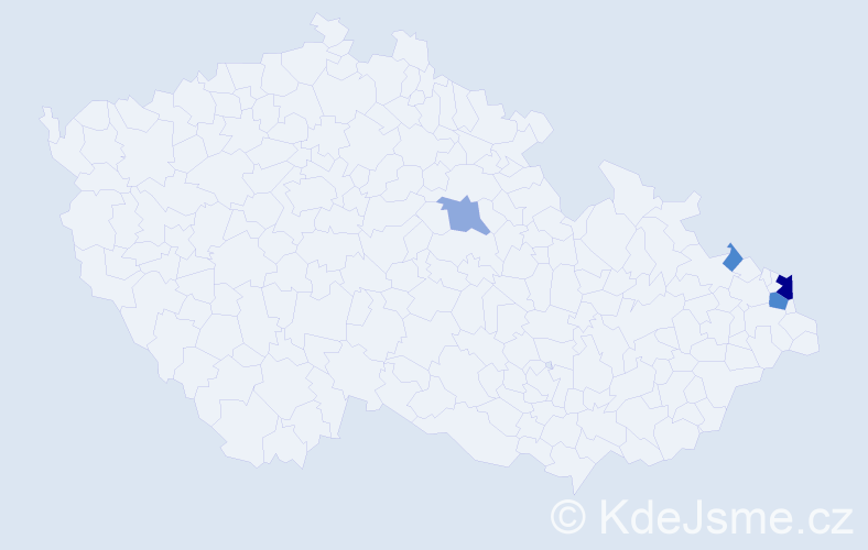 Příjmení: 'Litzková', počet výskytů 10 v celé ČR