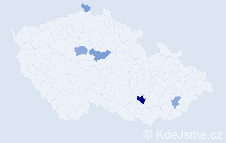 Příjmení: 'Kuksová', počet výskytů 15 v celé ČR