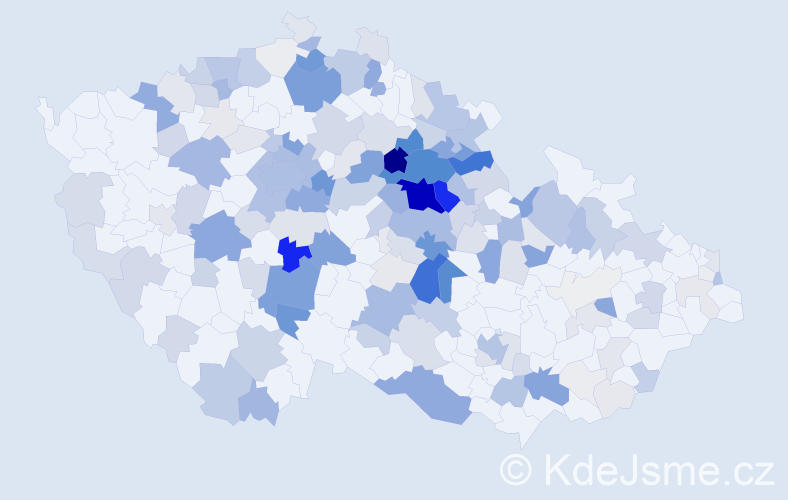 Příjmení: 'Svatoň', počet výskytů 736 v celé ČR