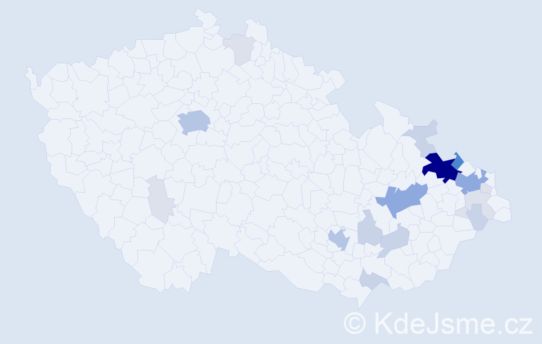 Příjmení: 'Stromská', počet výskytů 73 v celé ČR
