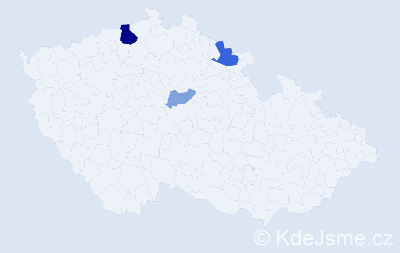 Příjmení: 'Solovovová', počet výskytů 8 v celé ČR