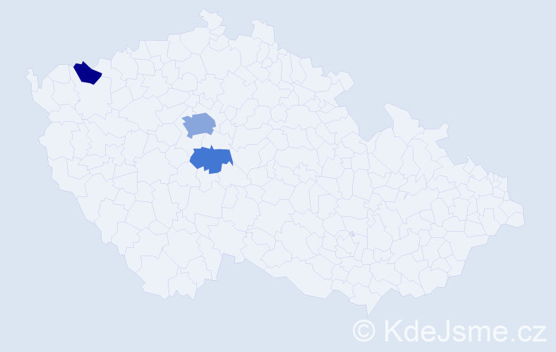 Příjmení: 'Budlovská', počet výskytů 7 v celé ČR