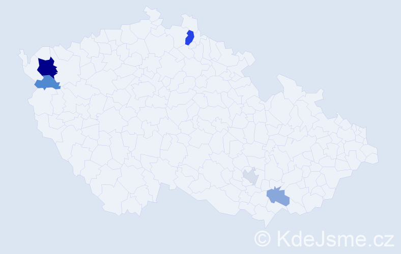 Příjmení: 'Knorková', počet výskytů 12 v celé ČR