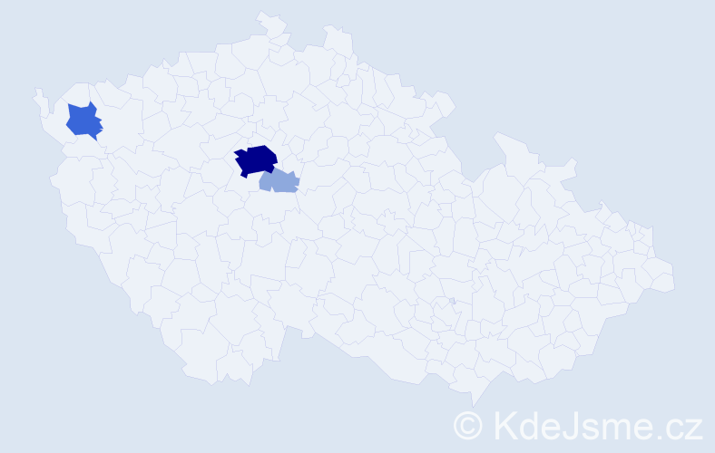 Příjmení: 'Trierová', počet výskytů 12 v celé ČR