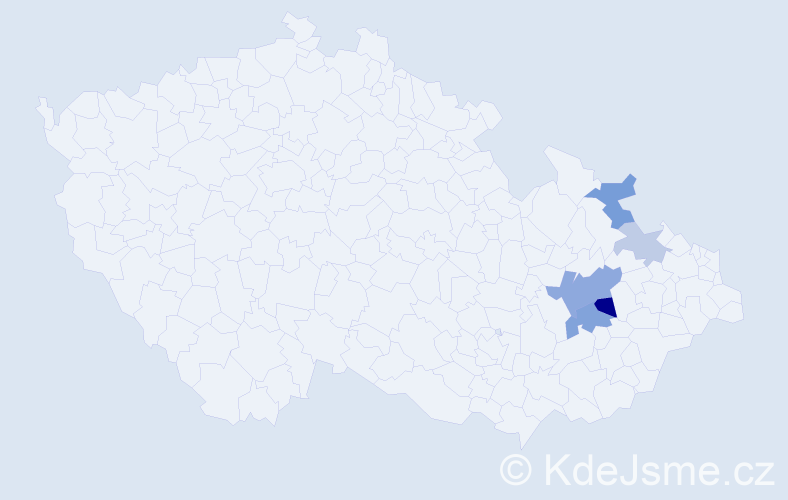 Příjmení: 'Hostášek', počet výskytů 37 v celé ČR