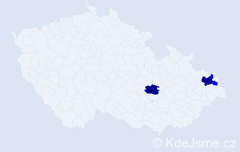 Příjmení: 'Neplecha', počet výskytů 6 v celé ČR