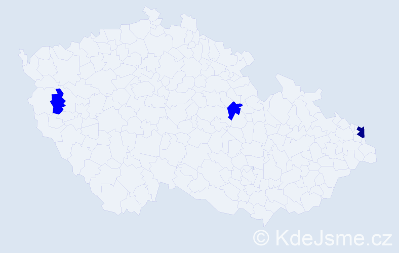 Příjmení: 'Ölvecký', počet výskytů 4 v celé ČR