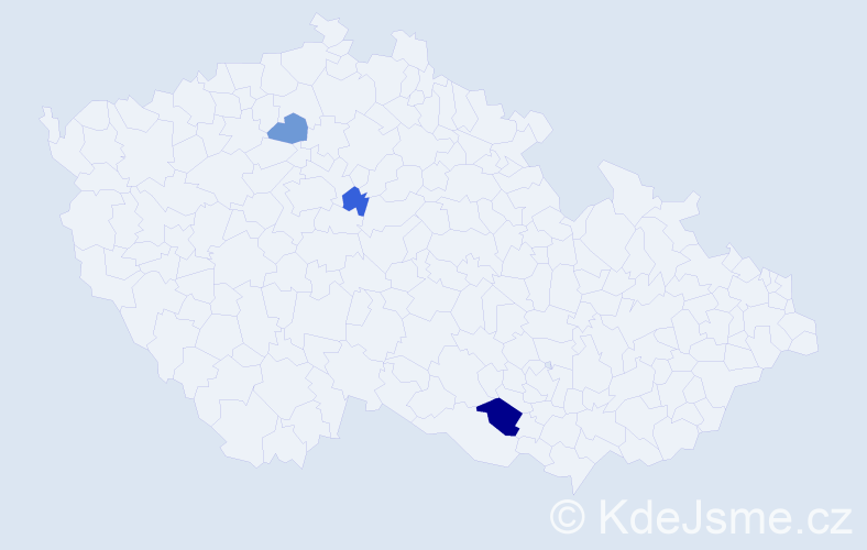 Příjmení: 'Kosovová', počet výskytů 4 v celé ČR