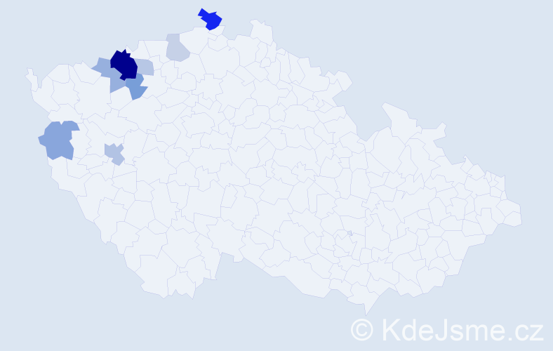 Příjmení: 'Görgová', počet výskytů 19 v celé ČR