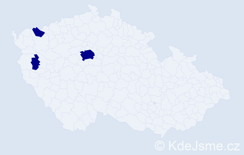 Příjmení: 'Mattusch', počet výskytů 3 v celé ČR