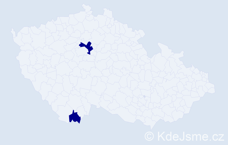 Příjmení: 'Vitu', počet výskytů 2 v celé ČR