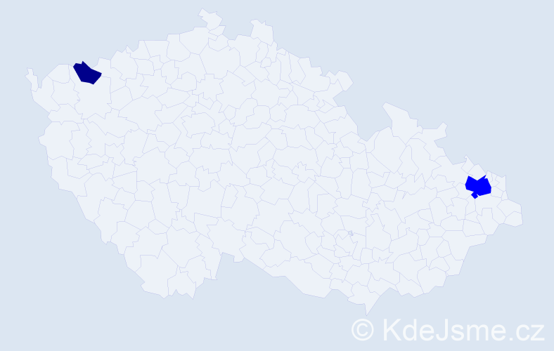 Příjmení: 'Meda', počet výskytů 3 v celé ČR