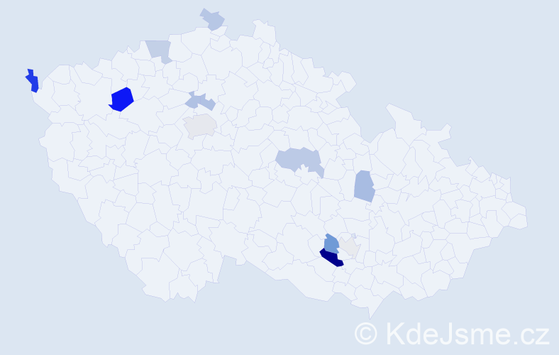 Příjmení: 'Sachsová', počet výskytů 27 v celé ČR