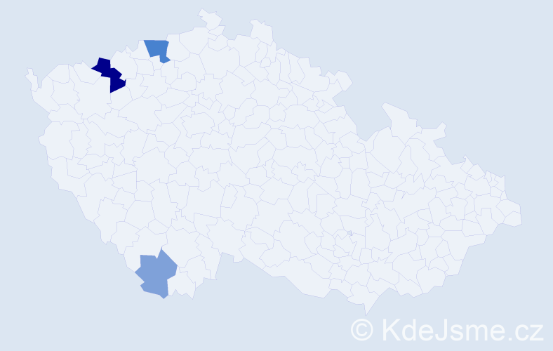 Příjmení: 'Kräusslová', počet výskytů 9 v celé ČR