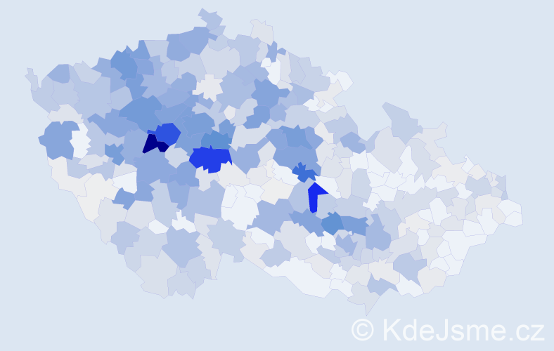 Příjmení: 'Šebková', počet výskytů 2362 v celé ČR
