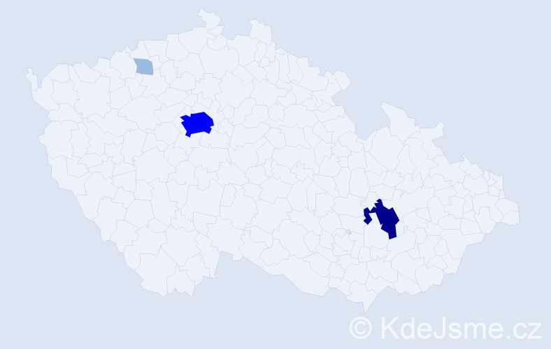 Příjmení: 'Refková', počet výskytů 8 v celé ČR
