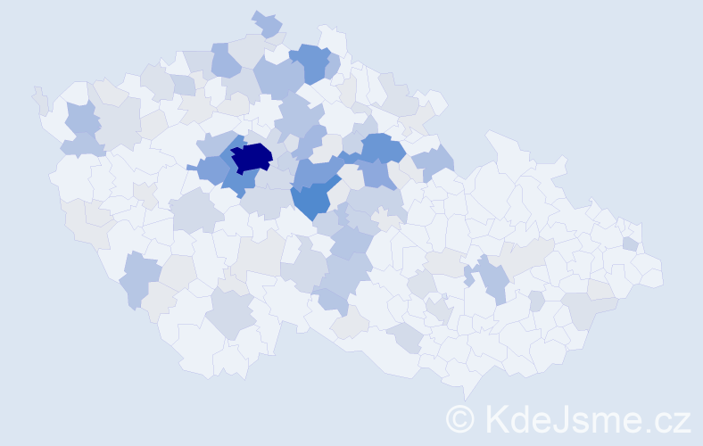Příjmení: 'Mejstřík', počet výskytů 372 v celé ČR
