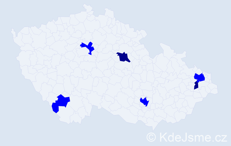 Příjmení: 'Elliott', počet výskytů 8 v celé ČR