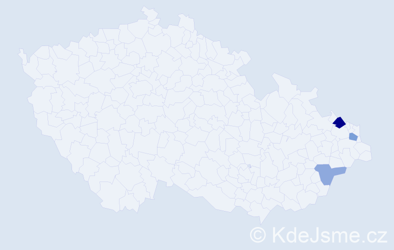 Příjmení: 'Piekniková', počet výskytů 10 v celé ČR