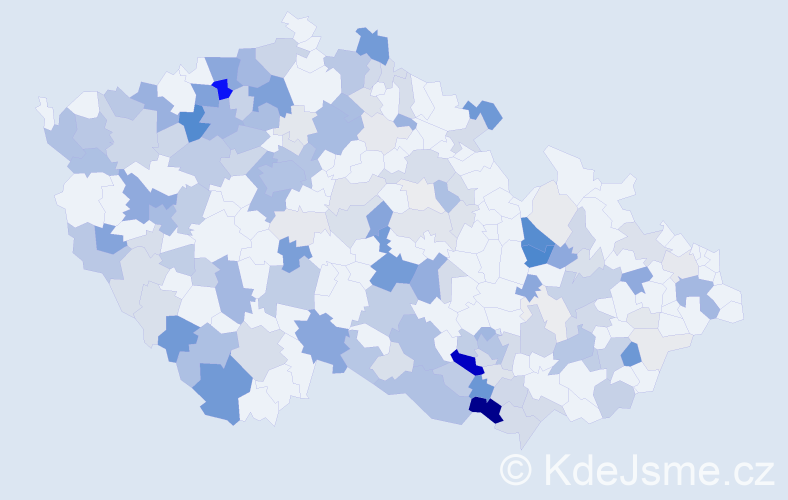 Příjmení: 'Zimmermann', počet výskytů 633 v celé ČR