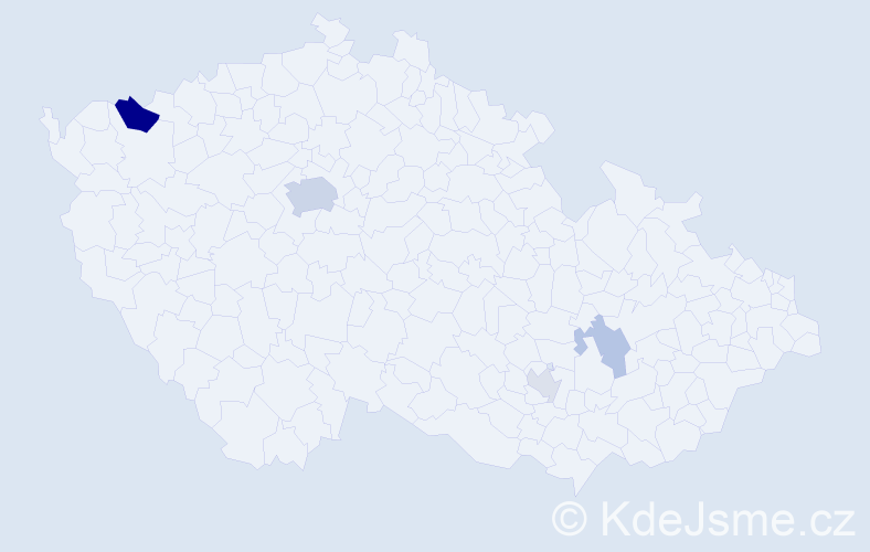 Příjmení: 'Wlodarczyková', počet výskytů 10 v celé ČR