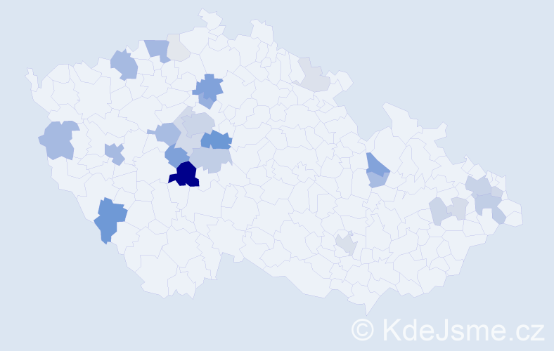 Příjmení: 'Senftová', počet výskytů 93 v celé ČR