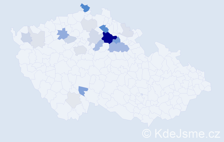 Příjmení: 'Rejha', počet výskytů 62 v celé ČR