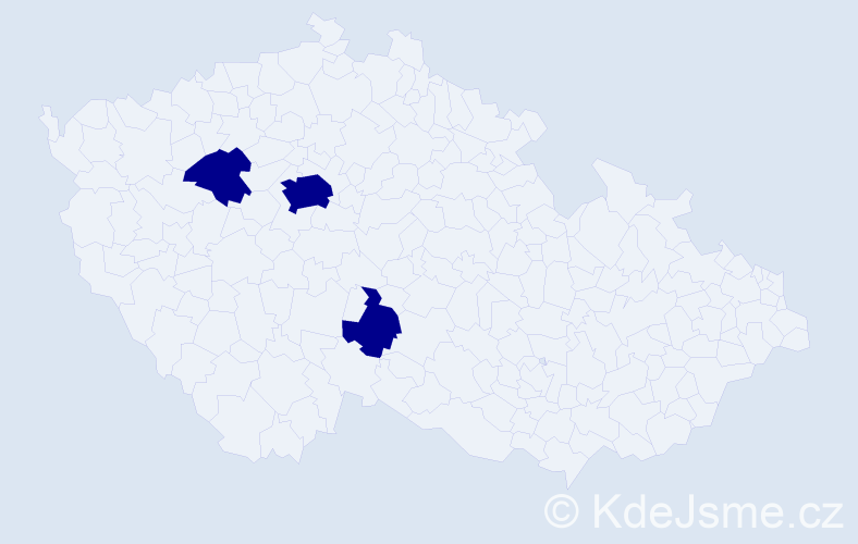 Příjmení: 'Dyuk', počet výskytů 3 v celé ČR