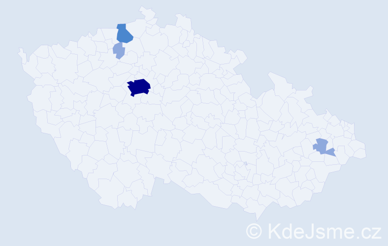 Příjmení: 'Plánická', počet výskytů 13 v celé ČR