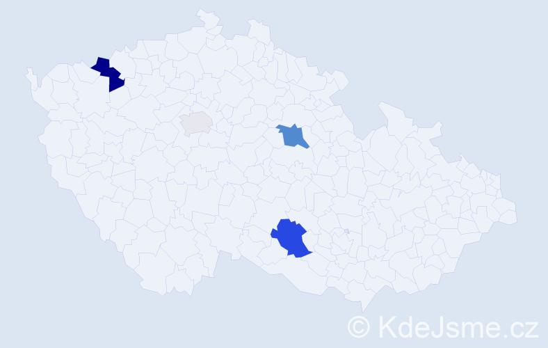 Příjmení: 'Libiaková', počet výskytů 10 v celé ČR