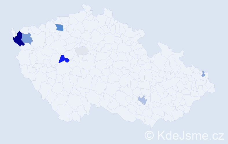 Příjmení: 'Zbubnová', počet výskytů 18 v celé ČR