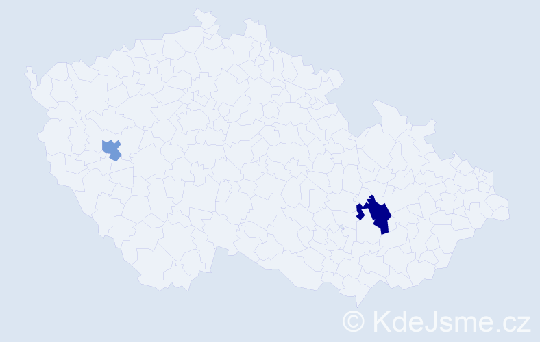 Příjmení: 'Straczek', počet výskytů 3 v celé ČR