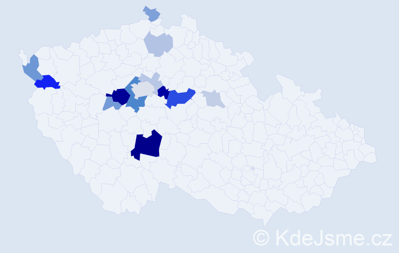 Příjmení: 'Cintl', počet výskytů 38 v celé ČR