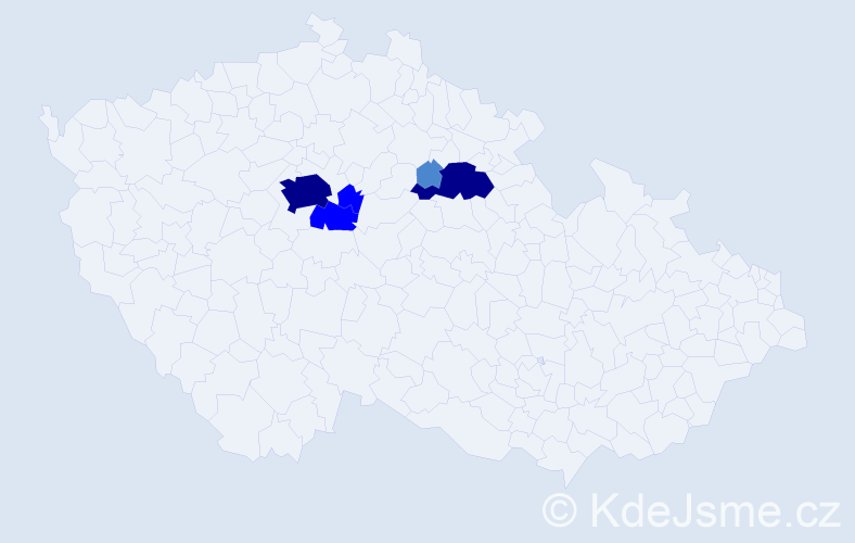 Příjmení: 'Fintora', počet výskytů 11 v celé ČR